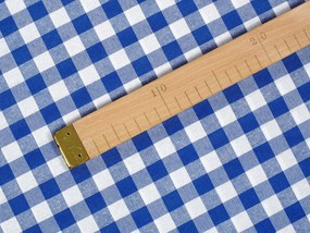 Biante Dekoračná obliečka na vankúš Rebeka RE-008 Modro-biela kocka stredná 45 x 45 cm