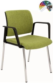 Konferenčná rokovacia stolička KENT PROKUR čalúnenie KOŽENKA Arizona