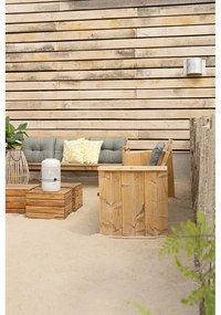 Svetlosivá plynová lampa Cosi Drop, výška 37 cm