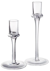 Butlers INVISIBLE Sklenený svietnik na dlhú sviečku 24 cm