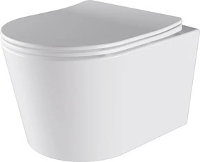 BPS-koupelny Závesná WC misa so SoftClose sedadlom HYD-4664, biela