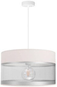 Závesné svietidlo Elegance, 1x textilné tienidlo (výber z 5 farieb - kombinácia 2 farieb), (výber z 3 farieb konštrukcie), (fi 35cm)