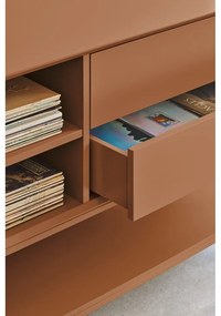 TV stolík v tehlovej farbe 175x74x45 cm Platt – Teulat