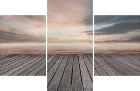Obraz - Mólo pri západe slnka (90x60 cm)