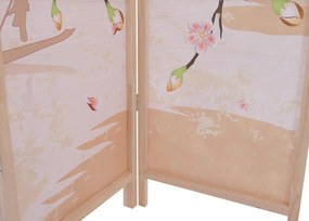 Paraván HWC-O70, deliaca stena - 170 × 137 cm - čerešňové kvety