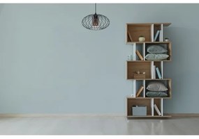 Luster na lanku CORRINI 1xE27/60W/230V pr. 34 cm čierna/šedá
