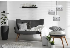 Luster na lanku CORAL 3xE27/60W/230V biela/šedá