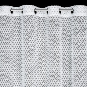 ZÁCLONA NA KRÚŽKOCH CINDY 140X250 CM BIELA