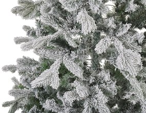 Zasnežený osvietený vianočný stromček 120 cm biely TATLOW Beliani