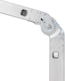 Hliníkový skladací rebrík 3,6 m, 4 dielny, 6 priečok, 150 kg