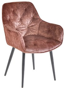Stolička Milano brown velvet