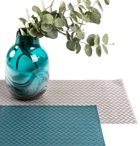 SADA 6 KS PRESTIERANIE NA STÔL CHLOE 30X45 CM MODRÁ