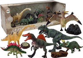 LEAN TOYS Sada figúrok dinosaurov - 7 kusov s príslušenstvom