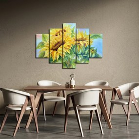 Obraz rozkvitnutých slnečníc (150x105 cm)