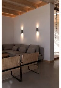 FARO 40540 - Nástenné svietidlo SOLE 2xGU10/8W/230V šedá zaokrúhlený