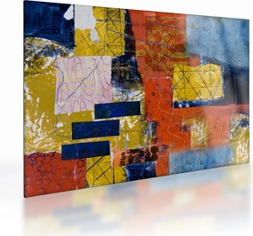 Sklenený obraz - Abstrakcia (70x50 cm)