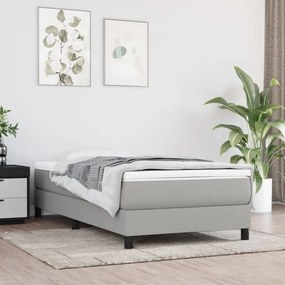 Boxspring posteľ s matracom bledosivý 100x200 cm látka 3144053