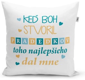 Sablio Vankúš Keď Boh stvoril pradedkov: 40x40 cm