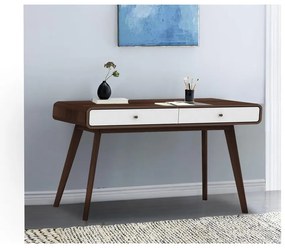 Hnedý pracovný stôl Støraa Caitlin