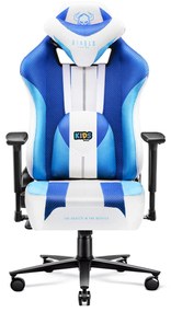 Detské látkové herné kreslo Diablo X-Player 2.0 Kids Size: Frost White/ biela Diablochairs