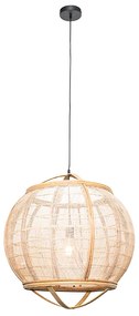 Orientálna závesná lampa hnedá 58 cm - Pascal