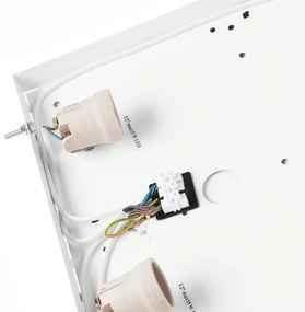 Stropné svietidlo OAK SQUARE 4xE27/15W/230V 39x39 cm dub/čierna