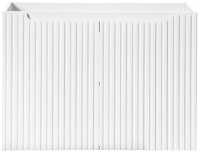 Závěsná umyvadlová skříňka Nova White se zápustným umyvadlem 80 cm bílá