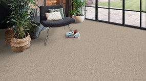 ITC, Metrážny koberec e-blitz 34, na mieru, šíře 4m, béžová, ab (mriežka), chodba / predsieň