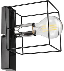 Nástenné svietidlo MIKA 1xE27/60W/230V čierna/chróm