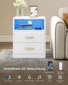 Set dvoch nočných stolíkov CUSTOS LET829WB01 (2 ks)