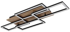 Globo 67359-40 -LED stmievateľné stropné svietidlo JEFFRY 40W/230V 32,5x87,5 cm hnedá/čierna+DO