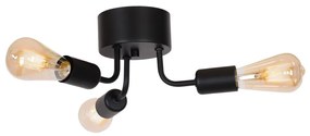 Luminex Prisadený luster BRENDA 3xE27/60W/230V čierna 0838