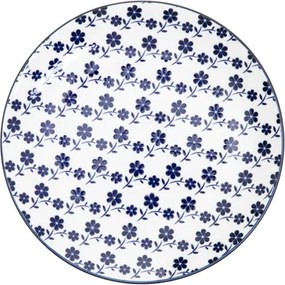Dezertný tanier NAVIA granátový s kvetmi 875750