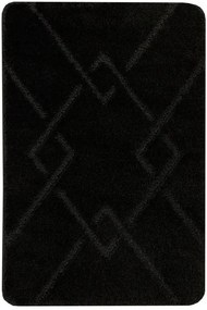 Kúpeľňový koberček Moreno čierny, kosoštvorce