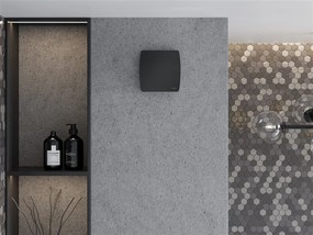 Kúpeľňový ventilátor MEXEN AXS 100 so spätnou klapkou a senzorom vlhkosti - čierny, W9601-100H-70