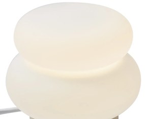Japandi stolná lampa béžová s opálovým sklom 15cm - Kumo