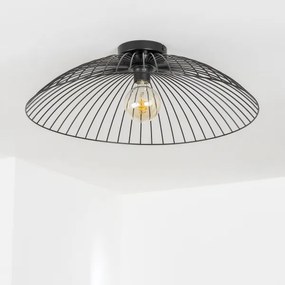 Brilagi - LED prisadený luster CERIA WIRE 1xE27/40W/230V pr. 60 cm čierna