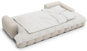 Béžová rozkladacia/s úložným priestorom rohová pohovka (pravý roh/s leňoškou) Linz – Cosmopolitan Design