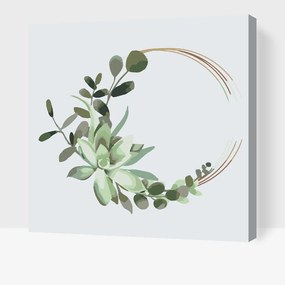 Gario Maľovanie podľa čísel Eukalyptus Rozmery: 50 x 50 cm, Rámovanie: S vnútorným rámom