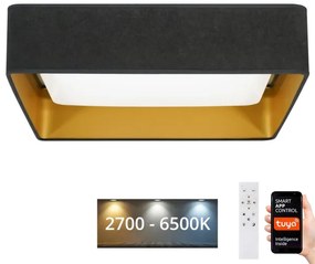 Brilagi-LED Stmievateľné svietidlo VELVET SQUARE LED/36W/230V Wi-Fi Tuya+DO šedá