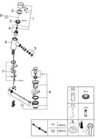 GROHE 32558000 - Bidetová batéria FEEL DN 15 lesklý chróm
