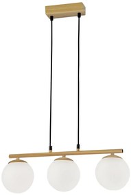 Luster na lanku CARRINE 3xE14/40W/230V hnedá