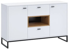 Komoda Olevaro OL2 (biela + dub artisan). Vlastná spoľahlivá doprava až k Vám domov. 1122758