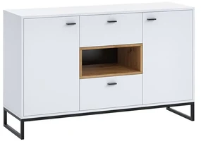 Komoda Olevaro OL2 (biela + dub artisan). Vlastná spoľahlivá doprava až k Vám domov. 1122758