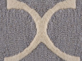 Bavlnený koberec 160 x 230 cm sivý SILVAN Beliani