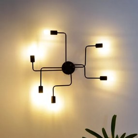 LED Prisadený luster TUBE 6xE27/15W/230V