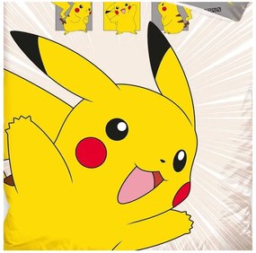 Detské obliečky Pokémon Pikachu v Akci 140x200/70x90 cm