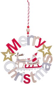 Závesná vianočná dekorácia 23 cm Merry Christmas – Casa Selección