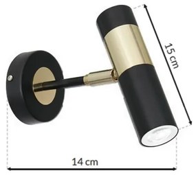 LED Nástenné bodové svietidlo DALLAS 1xGU10/3W/230V