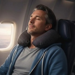 Polášek Cestovný vankúš - Sivá / bodky